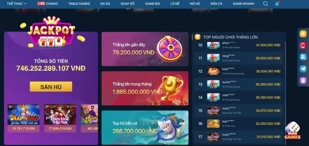 Slot Jackpot lũy tiến tại wibo88 link mới